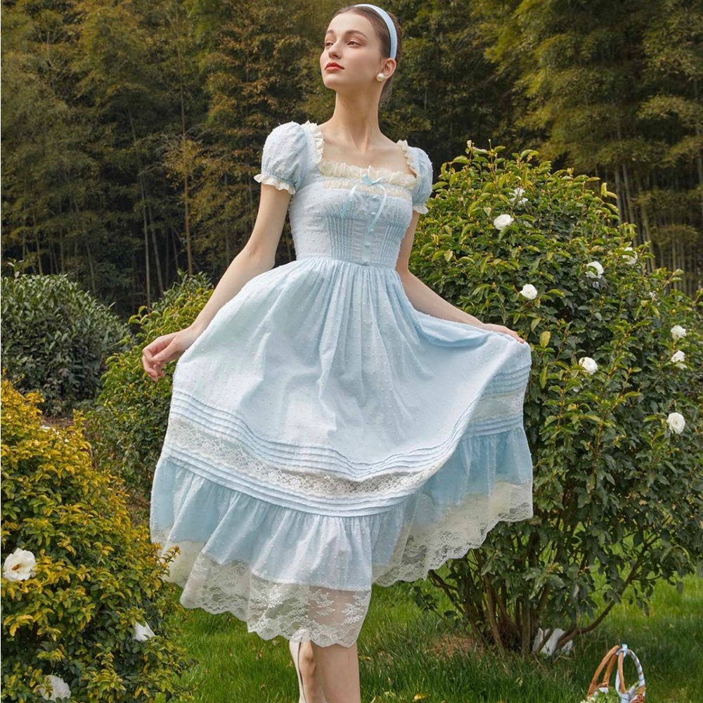 Lacemade blue Cinderella dress, size small, fits extra small